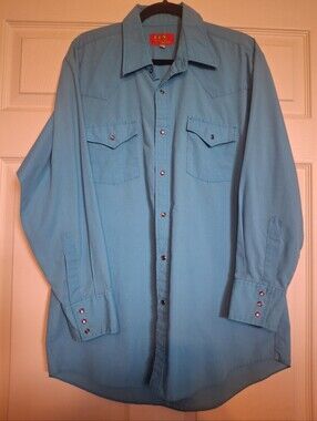 ELY PLAINS Men's Western Pearl Snap Lonh Sleeve Shirt